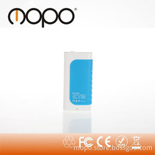 With LED light frosted glass shell powe bank